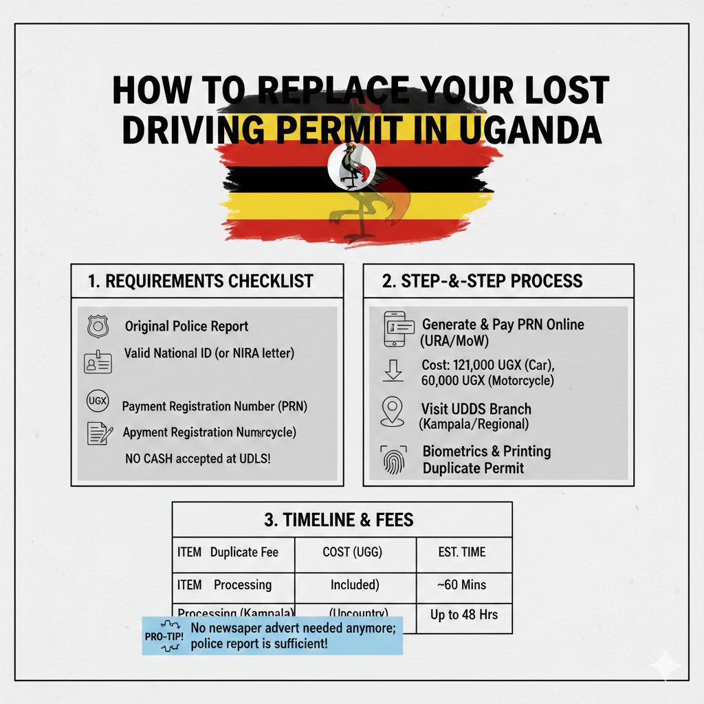 How to replace a lost driving permit in 2026
